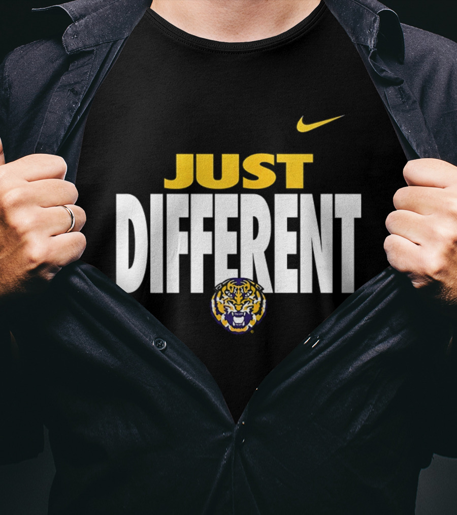 Just Different LSU Tigers Nike Iconic Team Spirit T-Shirt