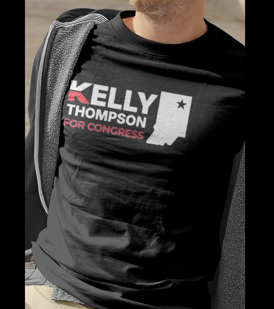 Kelly Thompson For Congress Indiana Star Icon Representation T-Shirt