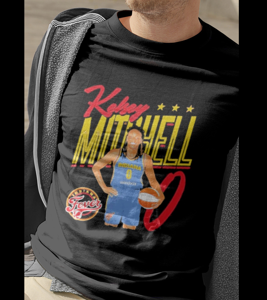 Kelsey Mitchell Indiana Fever Basketball Player Pose Salesforce T-Shirt
