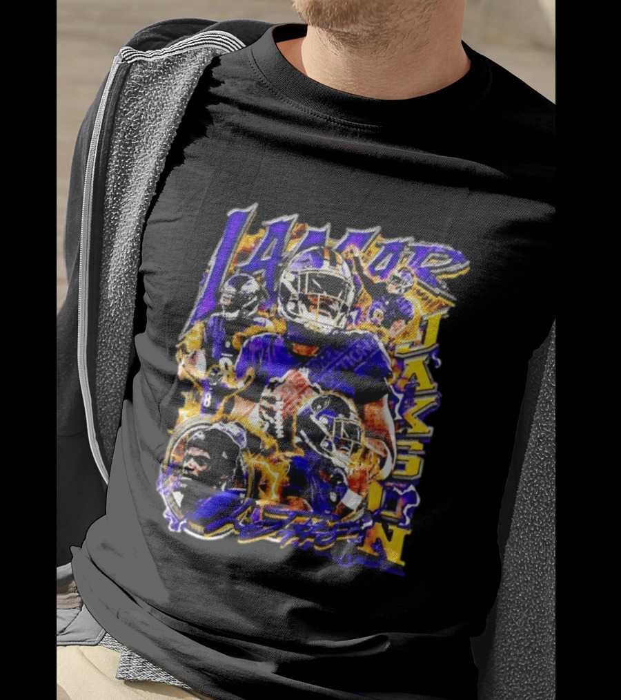 Lamar Jackson Baltimore Ravens Football Sports Star T-Shirt