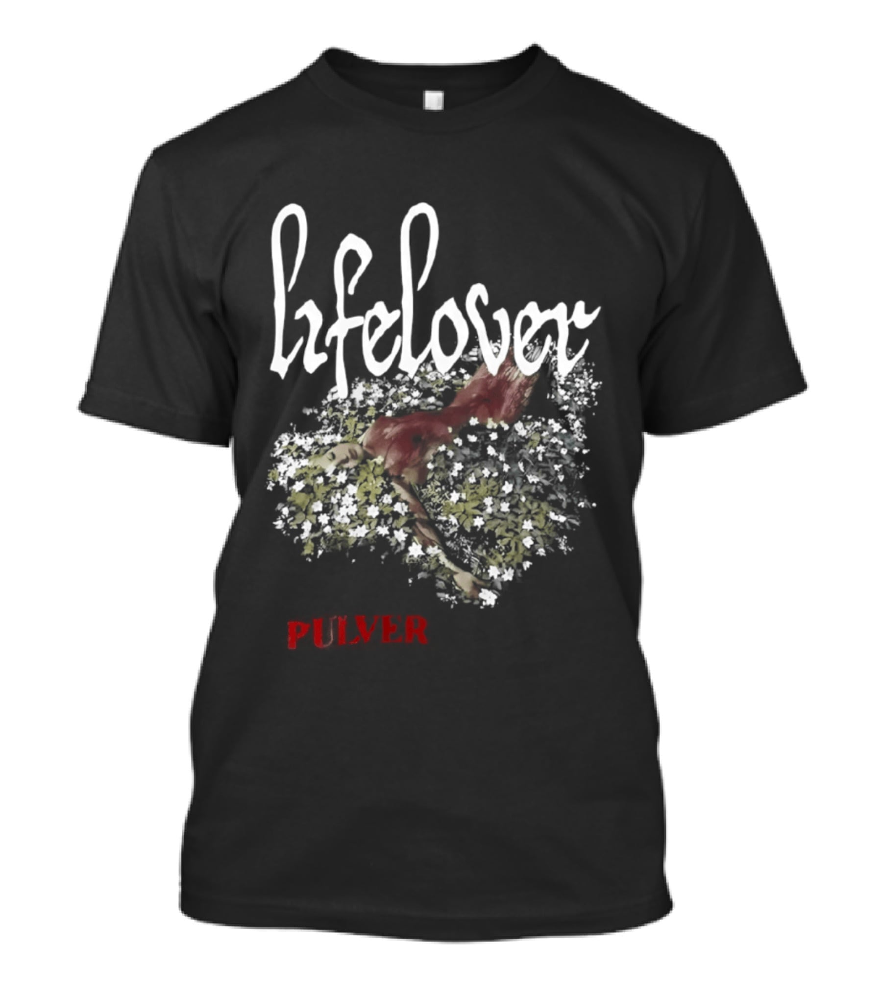 Lifelover Pulver Band Cover Album Red Abstract Splatter T-Shirt