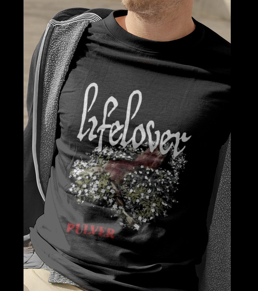 Lifelover Pulver Band Cover Album Red Abstract Splatter T-Shirt