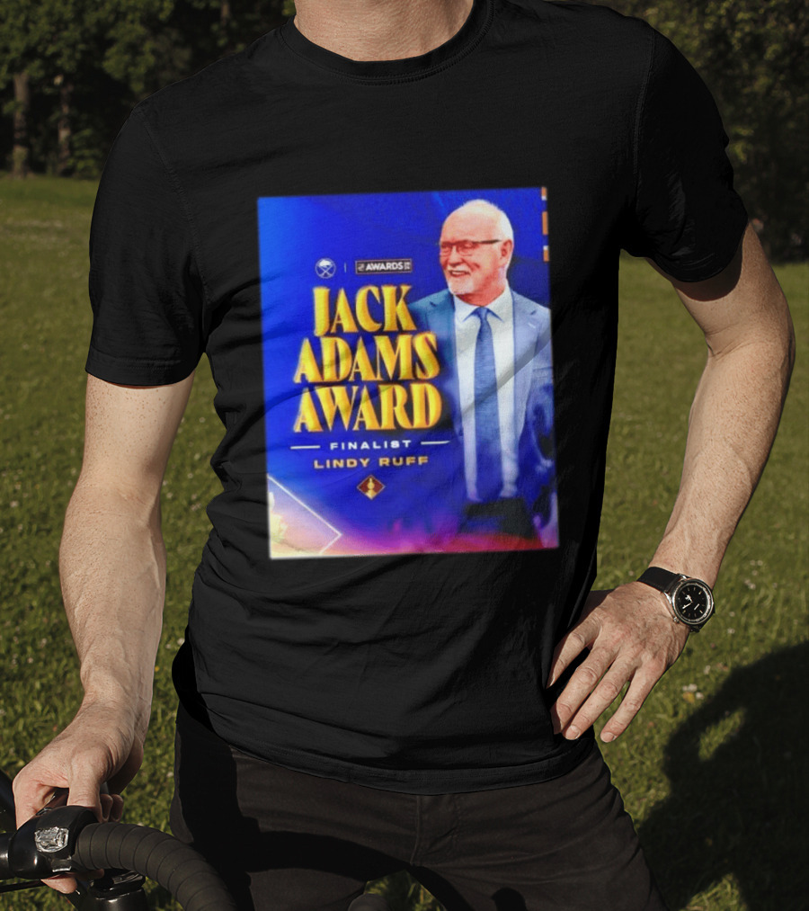 Lindy Ruff Jack Adams Award Finalist NHL Coach Recognition T-Shirt