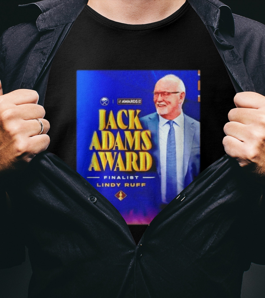 Lindy Ruff Jack Adams Award Finalist NHL Coach Recognition T-Shirt