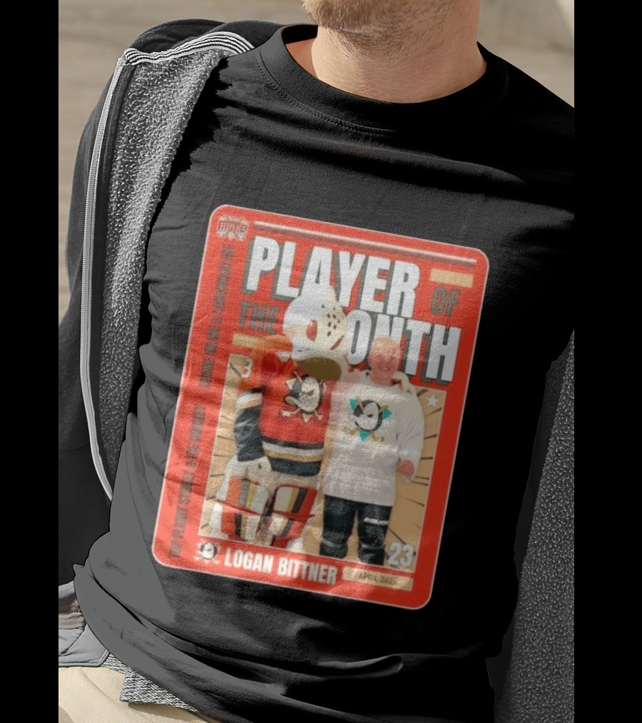 Top Flight Sweet Anaheim Ducks Logan Bittner Player Of The Month April 2026 T-Shirt