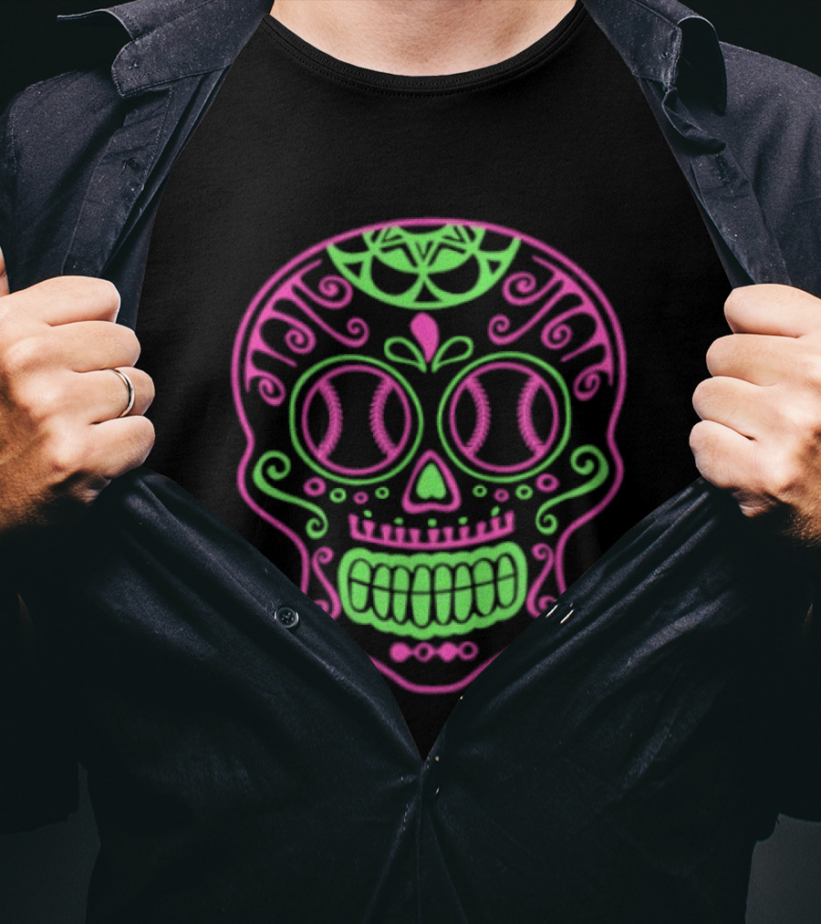 Los Angeles Angels 2026 Sugar Skull Baseball T-Shirt