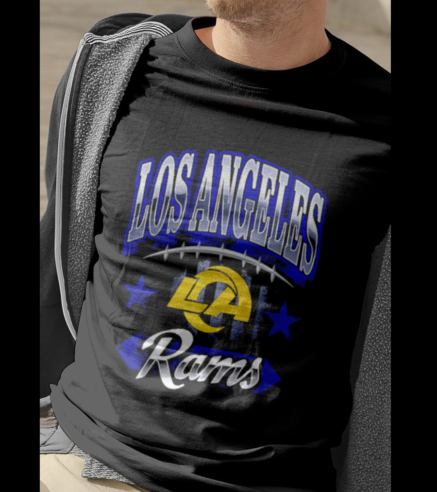 Los Angeles Rams Americana 2026 Stars And Football T-Shirt