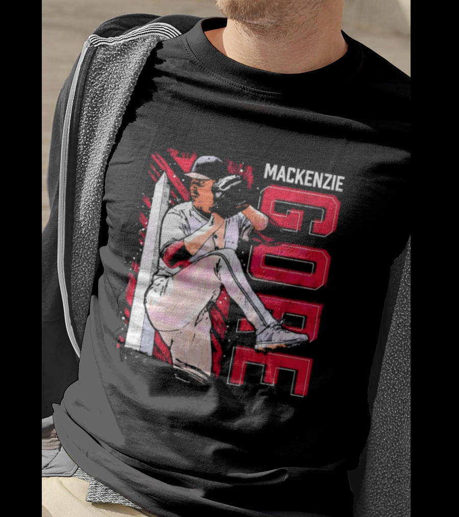 Mackenzie Gore Washington Pitching Action Baseball T-Shirt