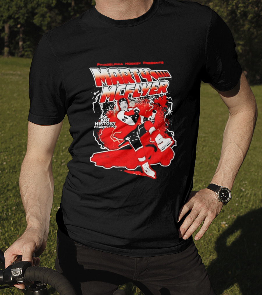 Philadelphia Hockey Presents Marty McFly 2026 With Philadelphia Flyers Hockey 97 T-Shirt