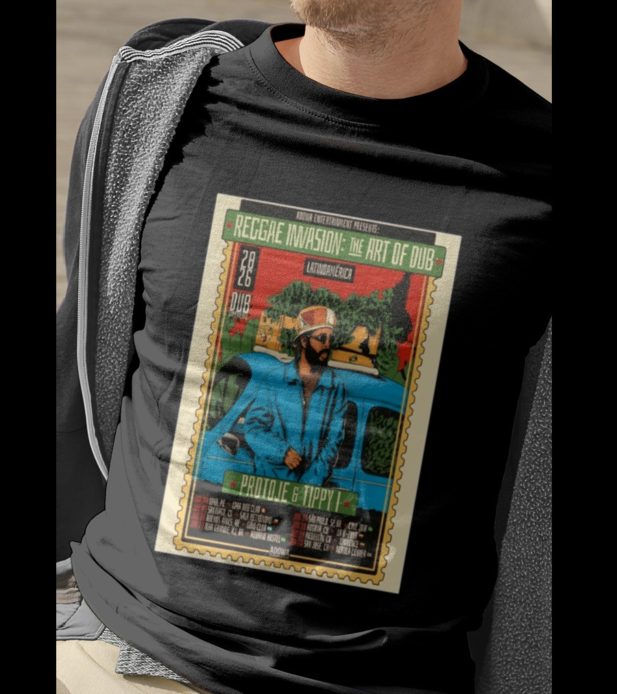 Reggae Invasion The Art Of Dub Protoje Tippy I Latin America 2026 Tour Dates T-Shirt