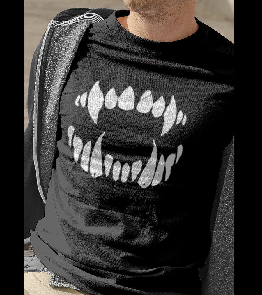 Rhea Ripley Vampire Teeth Fang T-Shirt