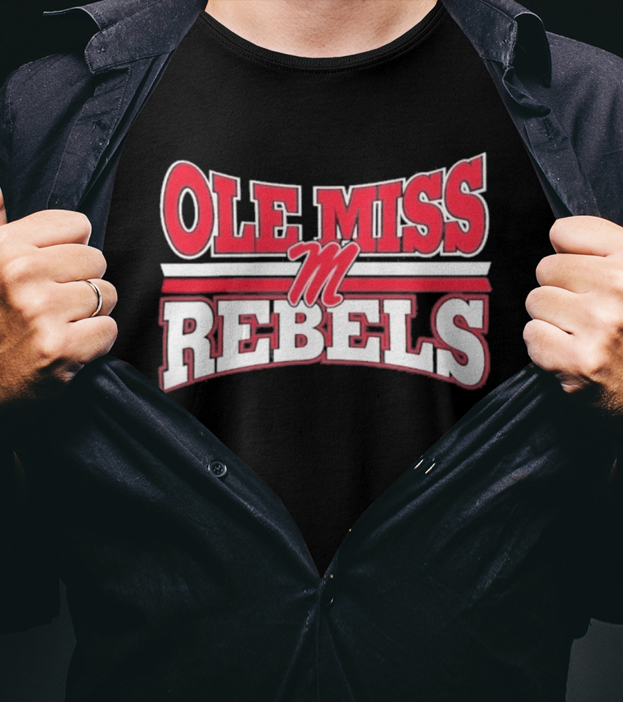 Ole Miss Rebels Team M Zoom Sports Fan T-Shirt