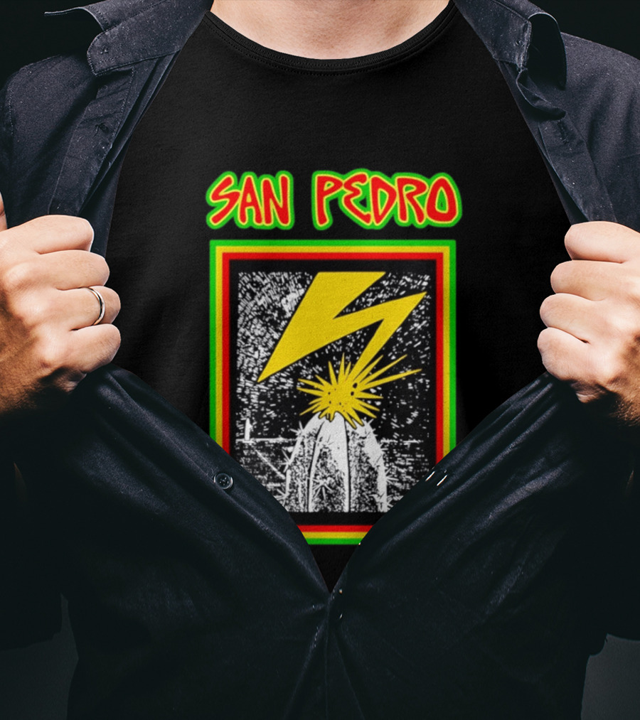 San Pedro Lightning Bolt Cactus Explosion T-Shirt