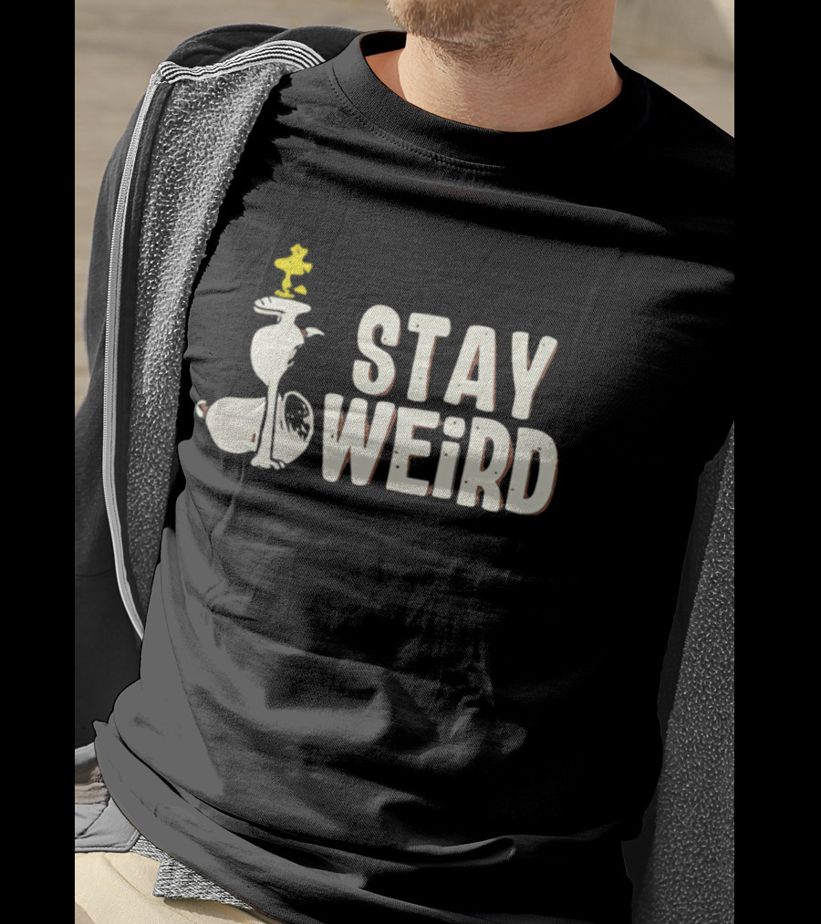 Snoopy Woodstock Stay Weird Peanuts Characters T-Shirt