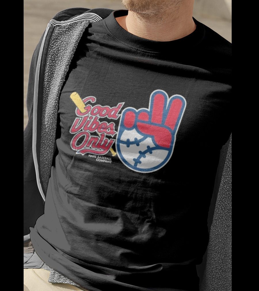 Good Vibes Only St. Louis Cardinals 2026 Baseball Peace Sign T-Shirt