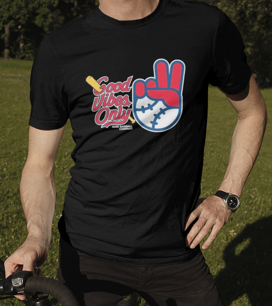 Good Vibes Only St. Louis Cardinals 2026 Baseball Peace Sign T-Shirt