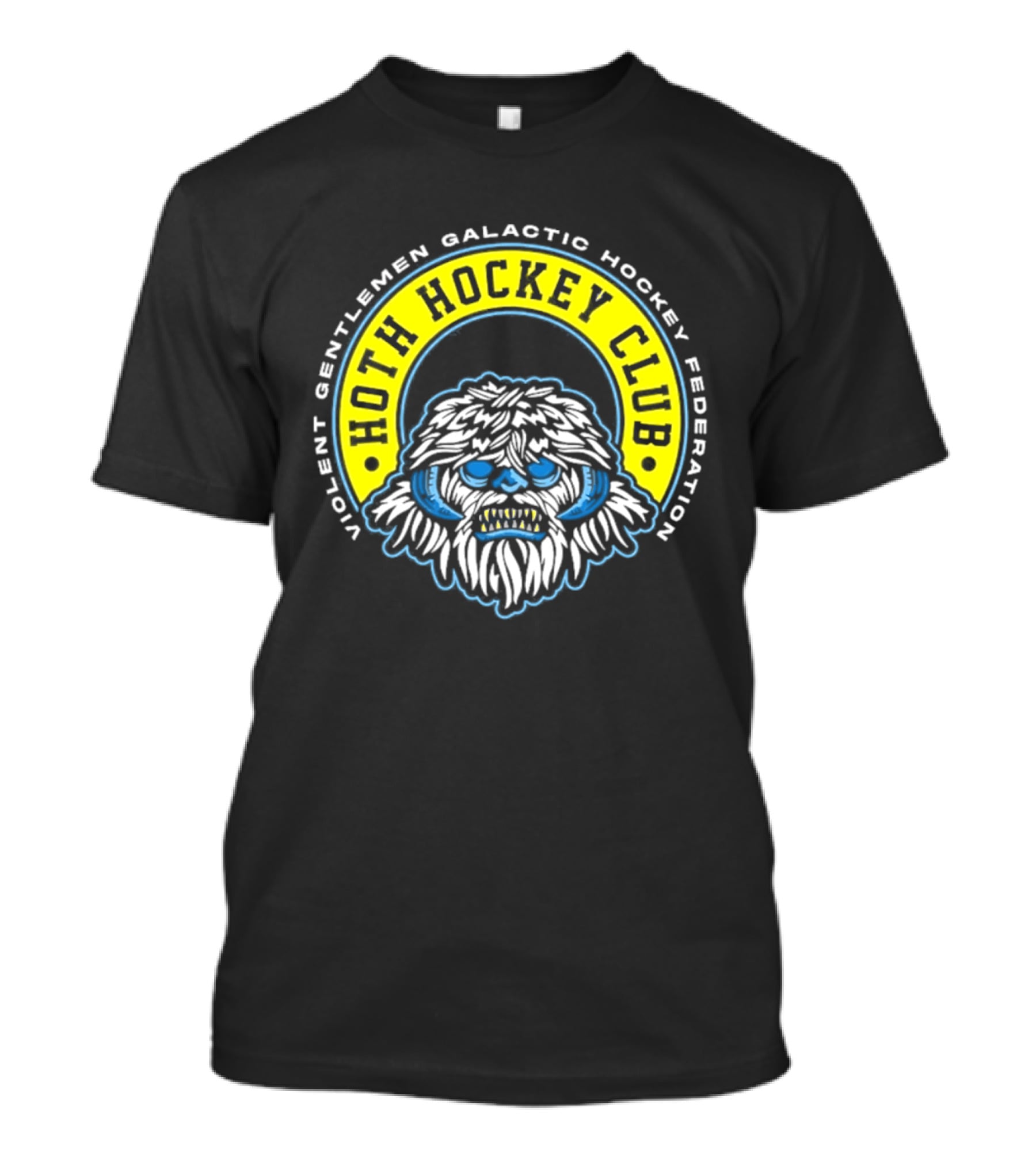 Violent Gentlemen Galactic Hockey Federation Hoth Hockey Club 2026 Wampa T-Shirt