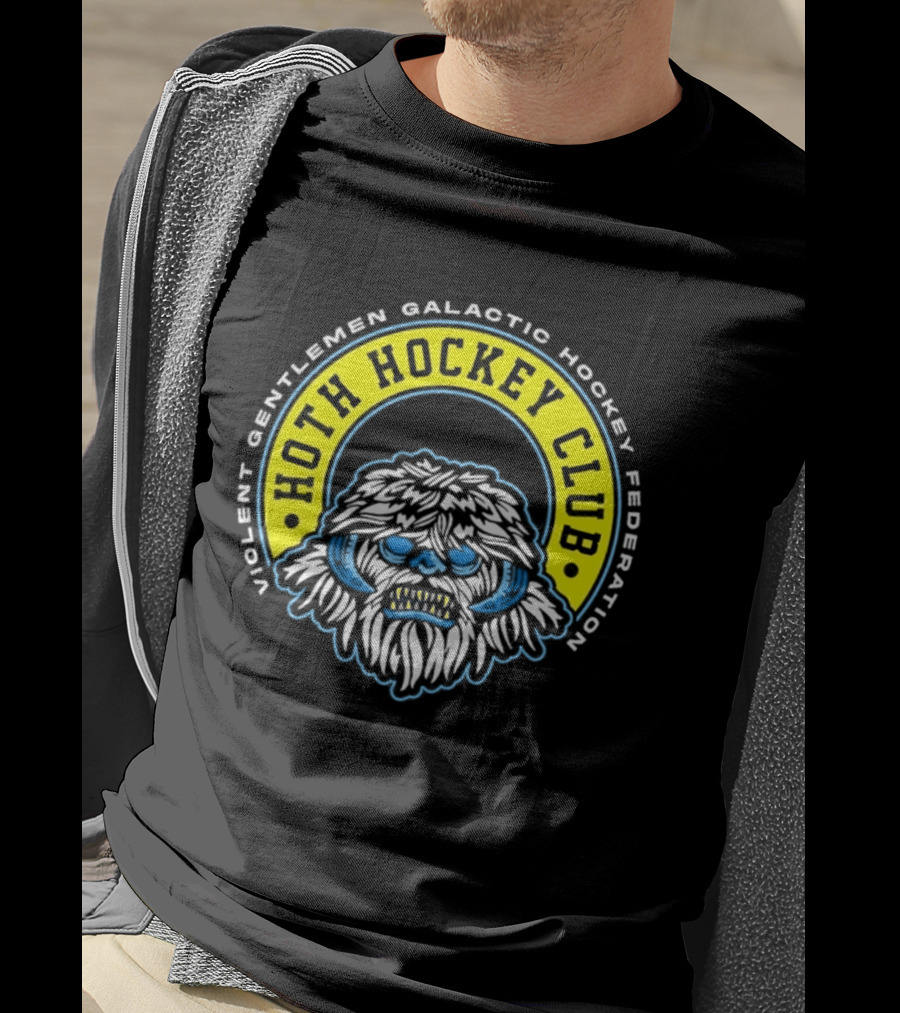 Violent Gentlemen Galactic Hockey Federation Hoth Hockey Club 2026 Wampa T-Shirt