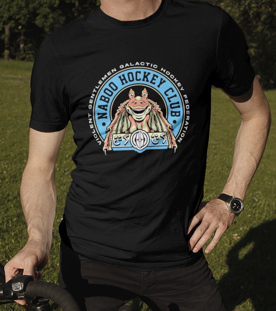 Violent Gentlemen Galactic Hockey Federation Naboo Hockey Club 2026 Retro Alien T-Shirt