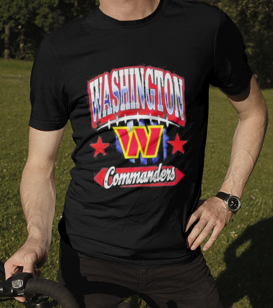 Washington Commanders W Americana Football Stars T-Shirt