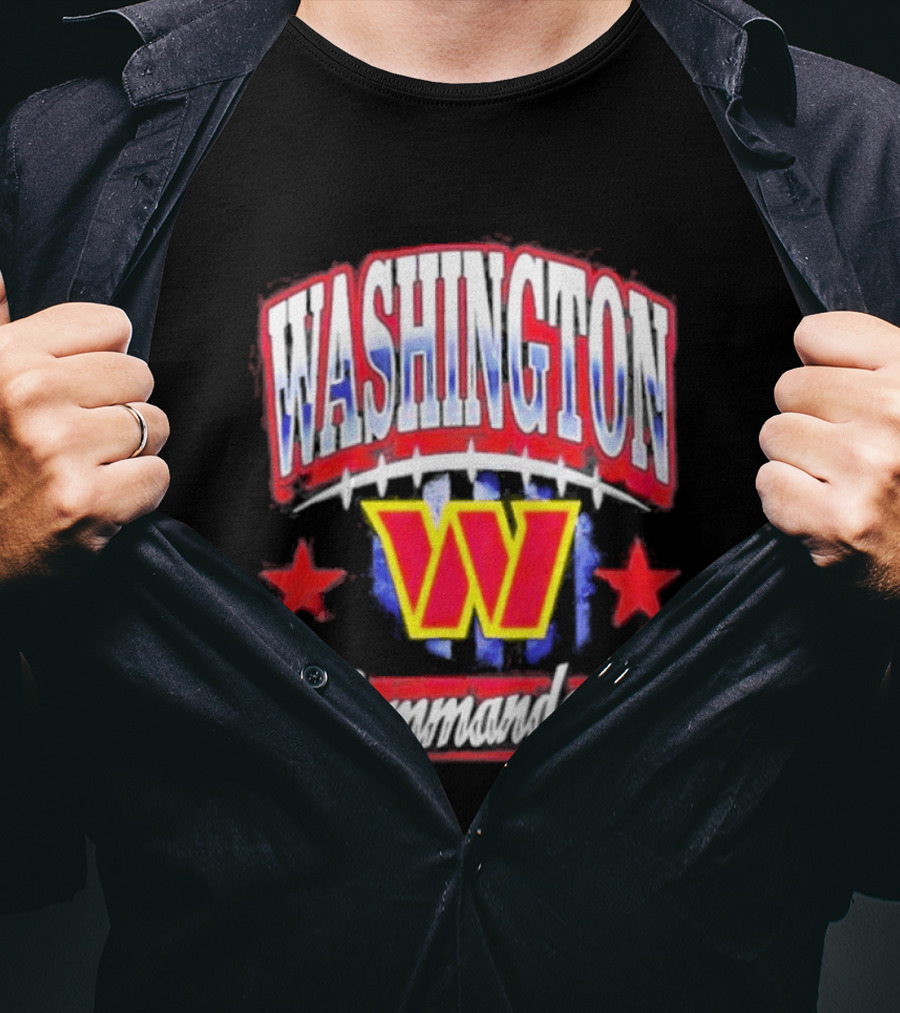Washington Commanders W Americana Football Stars T-Shirt