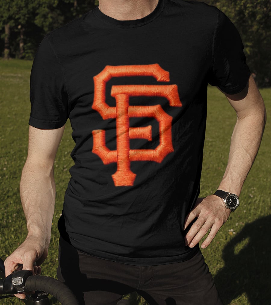 Alex Smith SF Giants Hat Orange Monogram T-Shirt