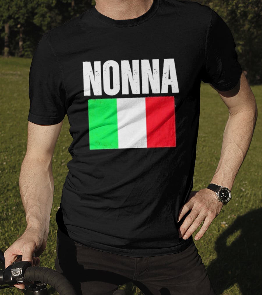 Italian Nonna Flag Pride With Italy T-Shirt