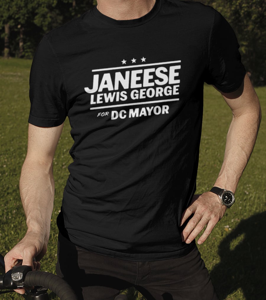 Janeese Lewis George For DC Mayor Three Stars Campaign T-Shirt