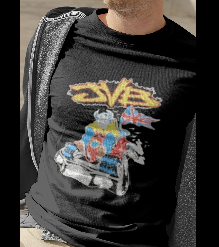 JVB Tour UK 2026 Viking Racer With Union Jack Flag T-Shirt