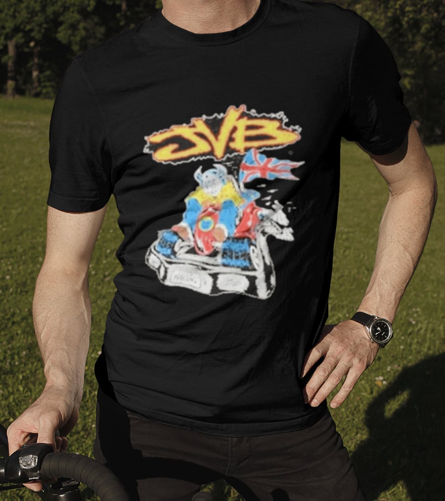 JVB Tour UK 2026 Viking Racer With Union Jack Flag T-Shirt
