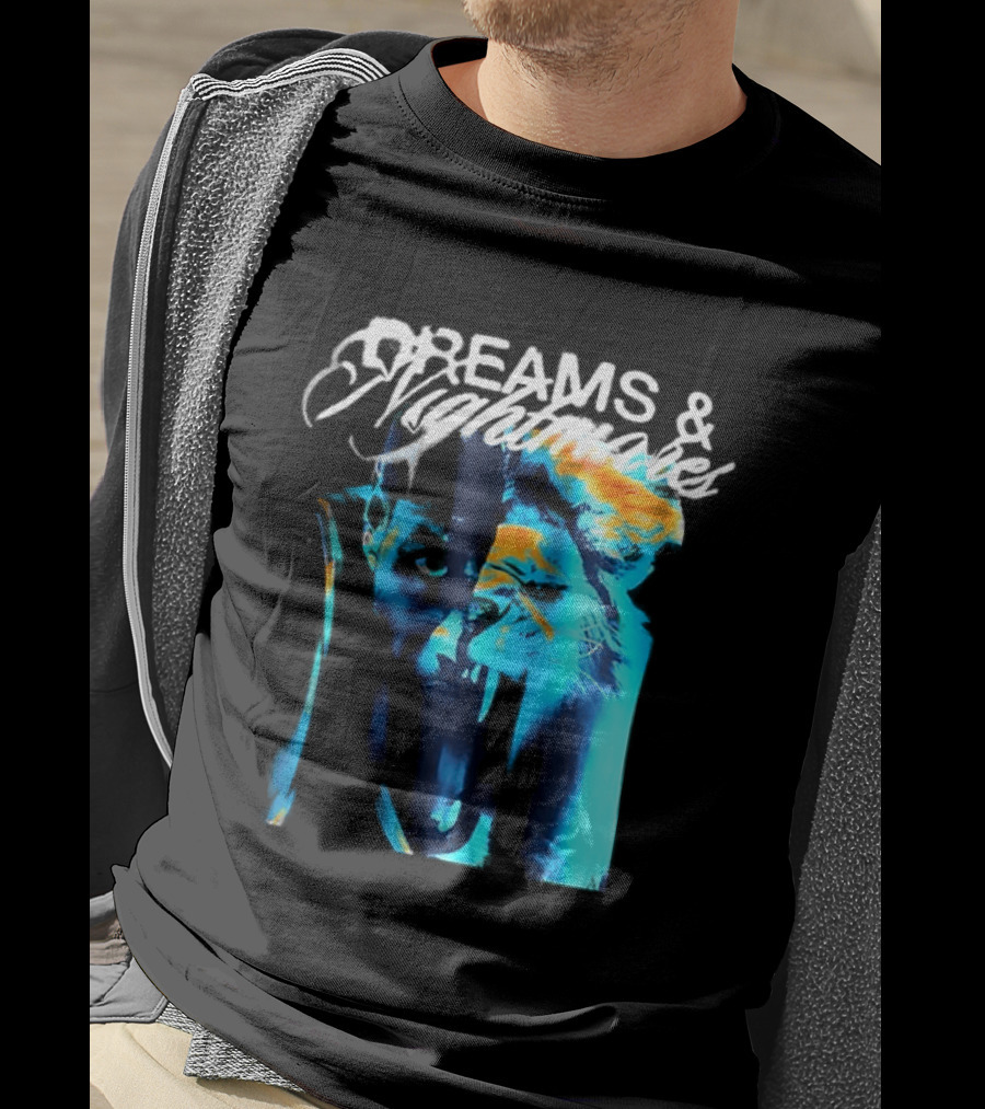 LeBron Dreams & Nightmares Nike Blue Orange Brushstroke T-Shirt
