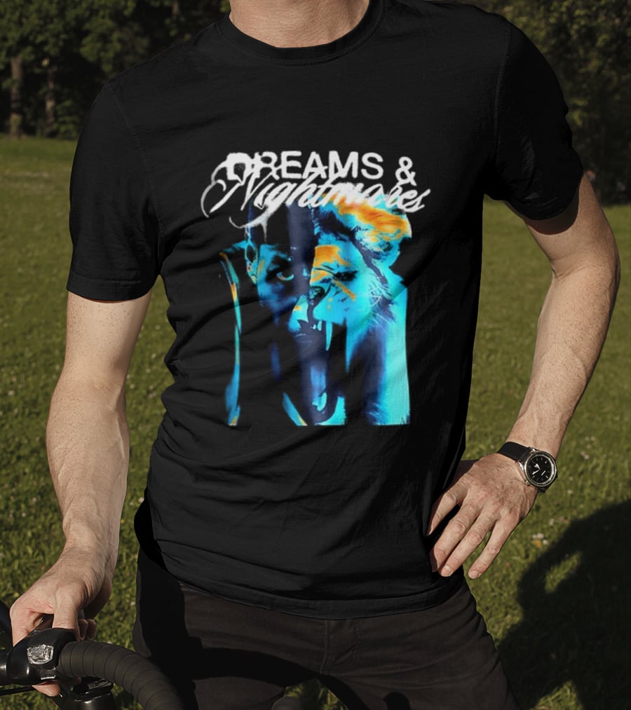 LeBron Dreams & Nightmares Nike Blue Orange Brushstroke T-Shirt