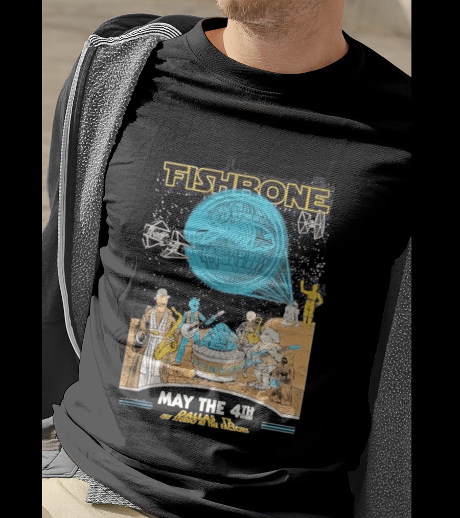 Fishbone Star Wars Day Dallas Texas 2026 Gig May The 4th Be With You At The Studio At The Factory T-Shirt