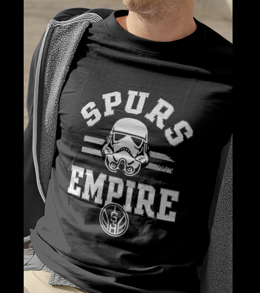 San Antonio Spurs Star Wars Stormtrooper Empire Basketball T-Shirt