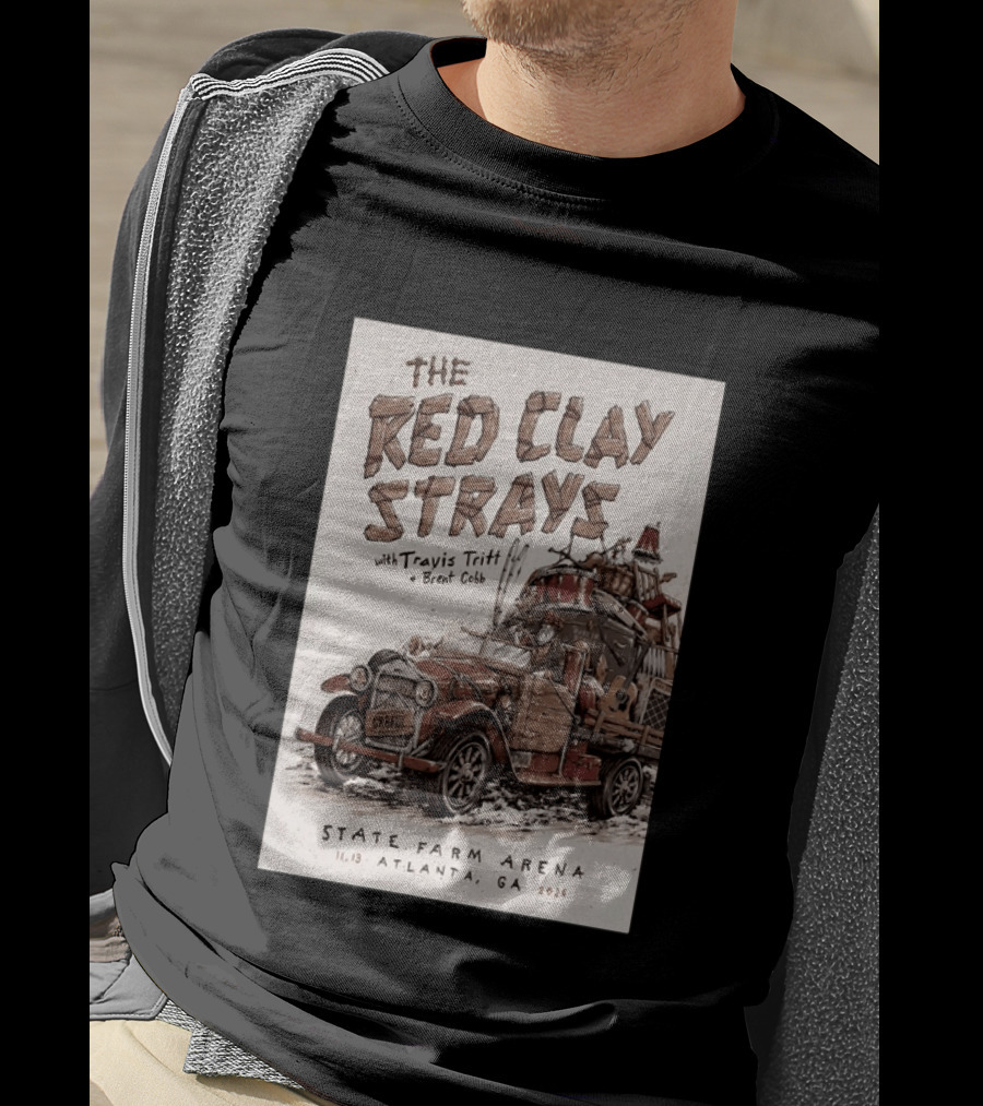 The Red Clay Strays With Travis Tritt And Brent Cobb Live Concert State Farm Arena Atlanta GA Nov 13 2026 T-Shirt