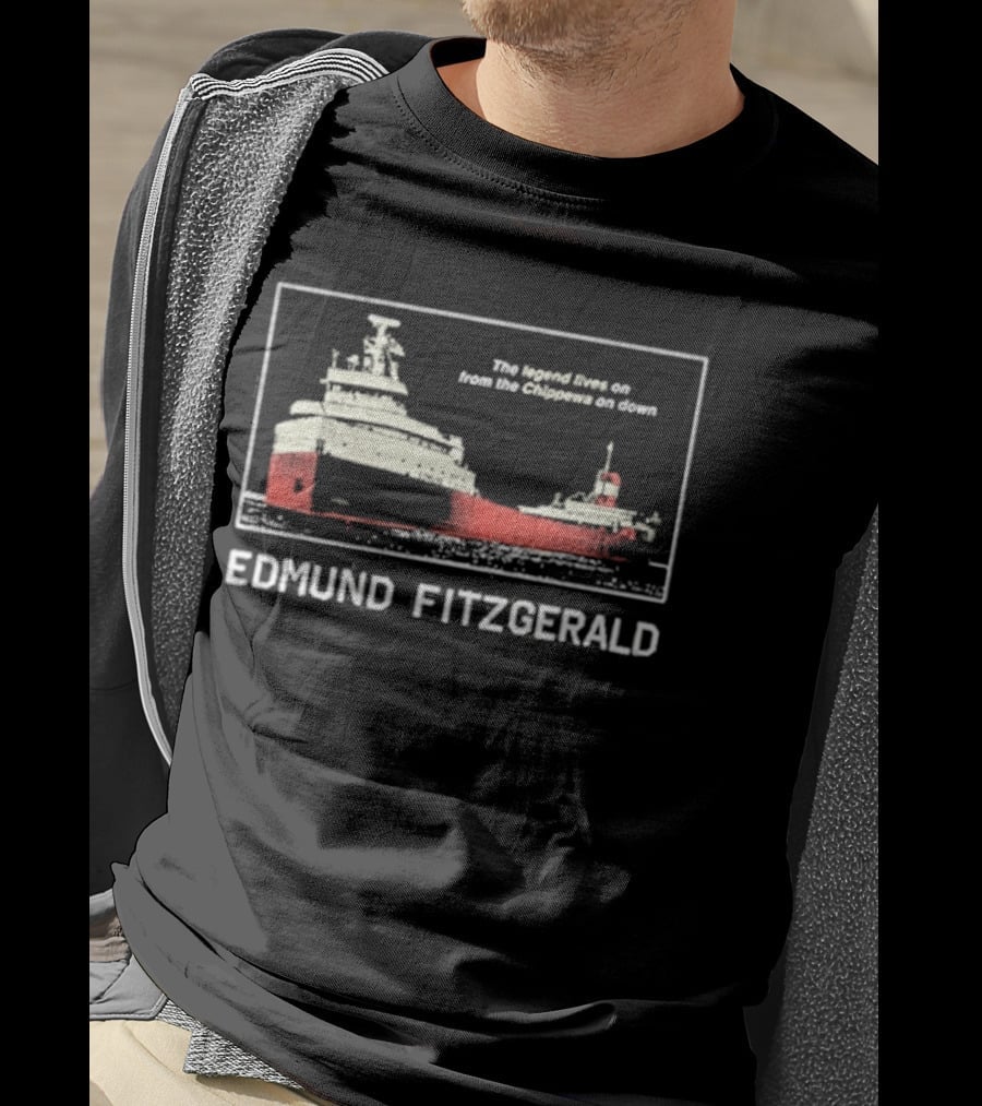 Tyler Bertuzzi Edmund Fitzgerald Ship Great Lakes Legend T-Shirt