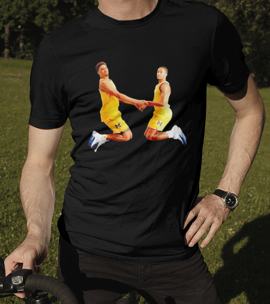Yaxel Lendeborg Nimari Burnett Michigan Basketball Jump Mount Clumsy T-Shirt