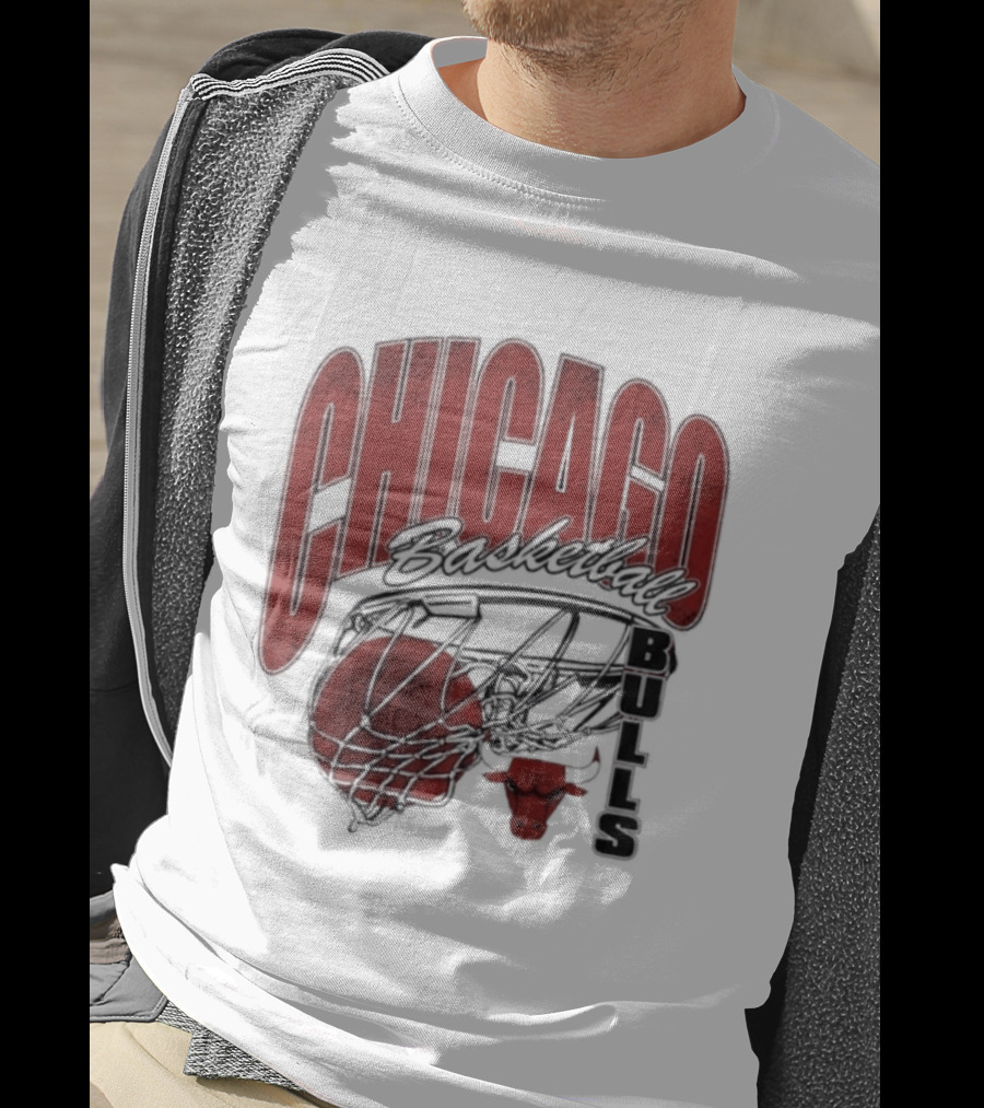 Chicago Basketball Bulls Script Swish 2026 T-Shirt