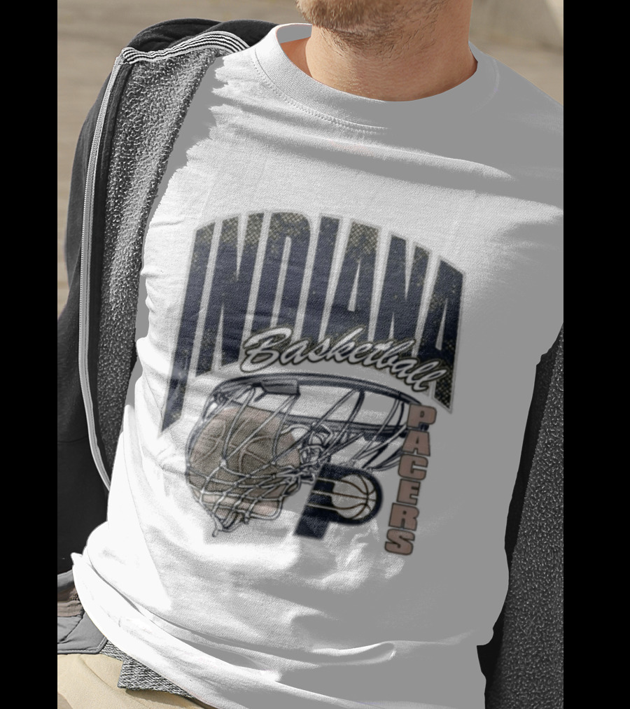 Indiana Pacers 2026 Script Swish Basketball T-Shirt