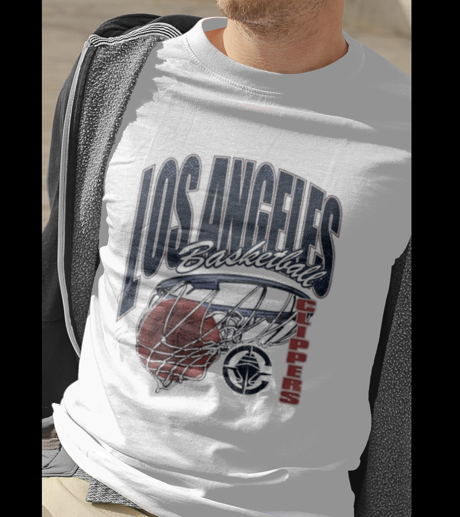 Los Angeles Clippers Script Swish Basketball 2026 T-Shirt