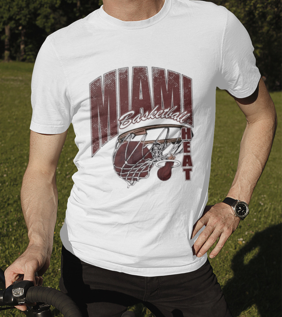 Miami Basketball Swish 2026 Hoop Dunk T-Shirt