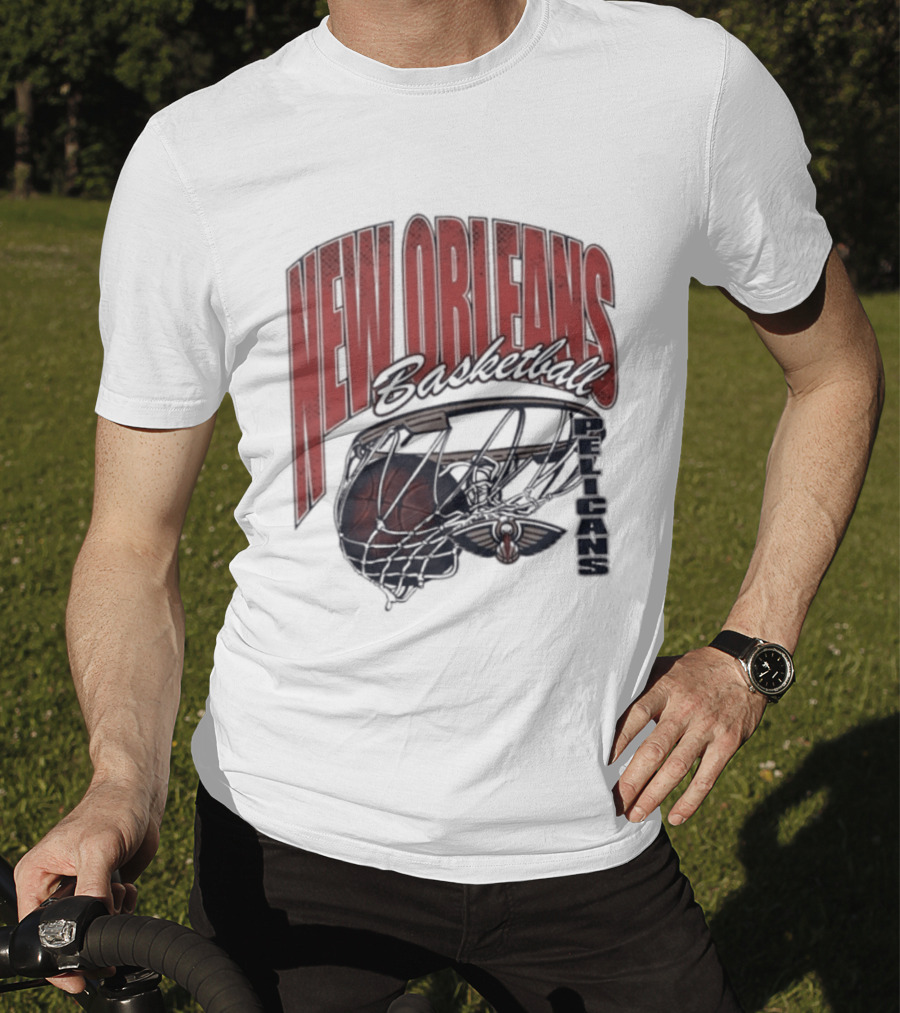 New Orleans Basketball Swish 2026 Pelicans T-Shirt