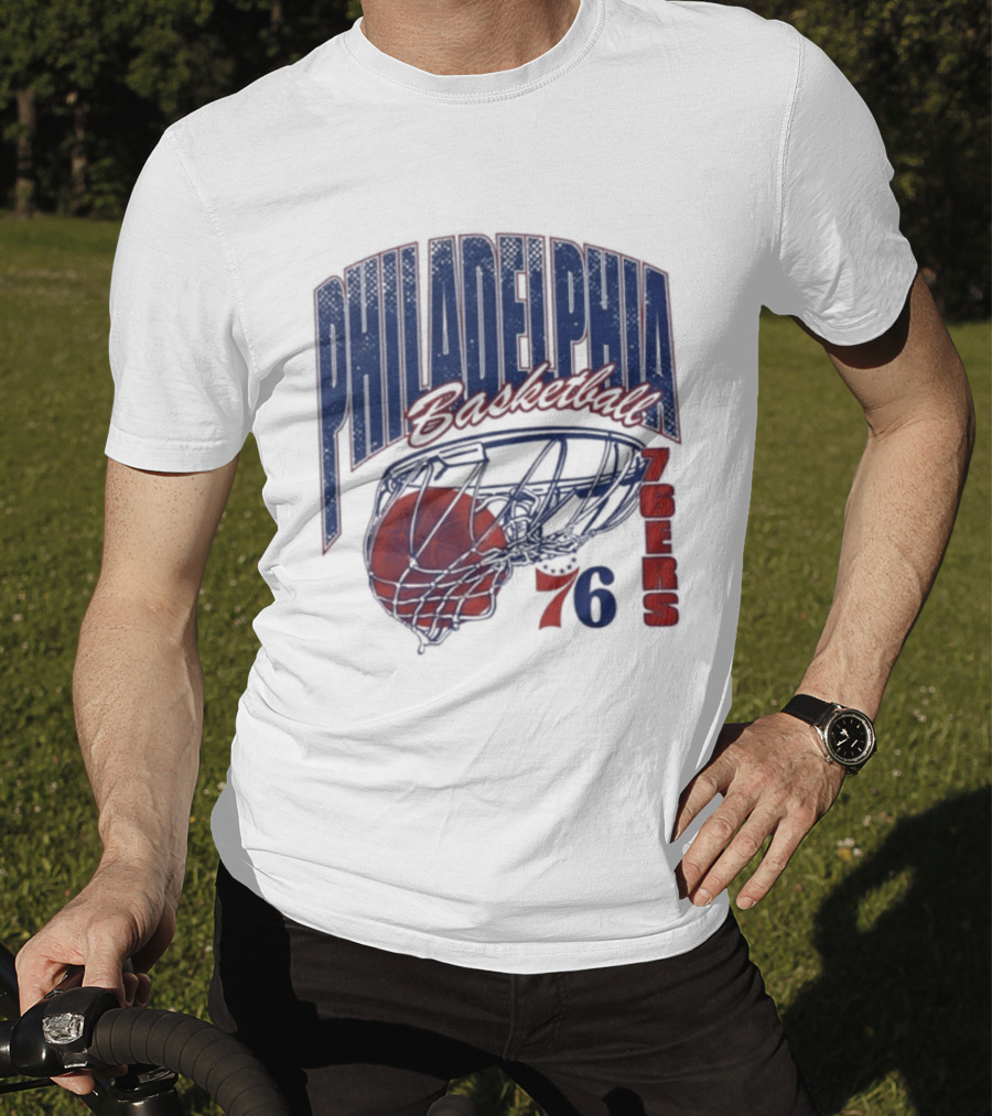 Philadelphia Basketball 76ers Swish Script 2026 T-Shirt