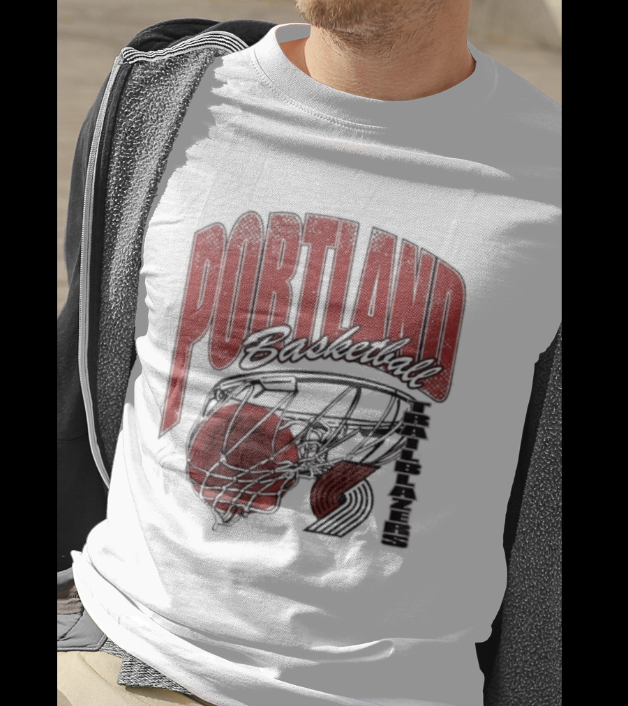 Portland Trail Blazers Script Swish 2026 Basketball T-Shirt