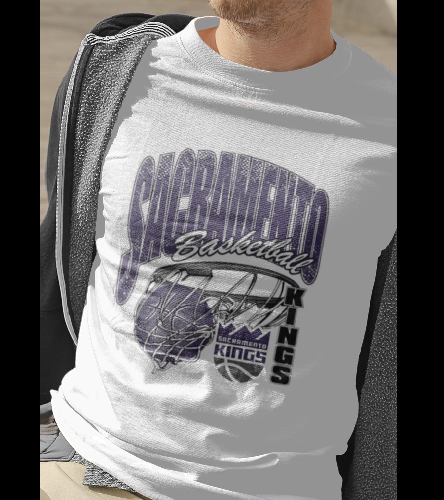 Sacramento Kings Basketball Swish Script 2026 T-Shirt
