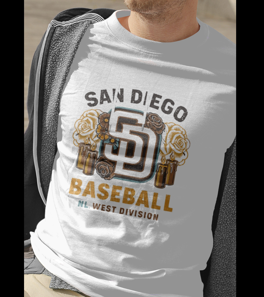 2026 San Diego Padres La Catrina City Connect Baseball NL West Division T-Shirt