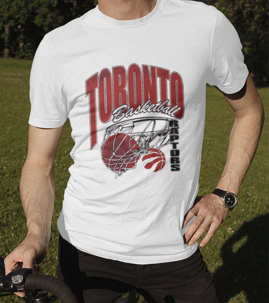 Toronto Raptors Basketball 2026 Script Swish T-Shirt