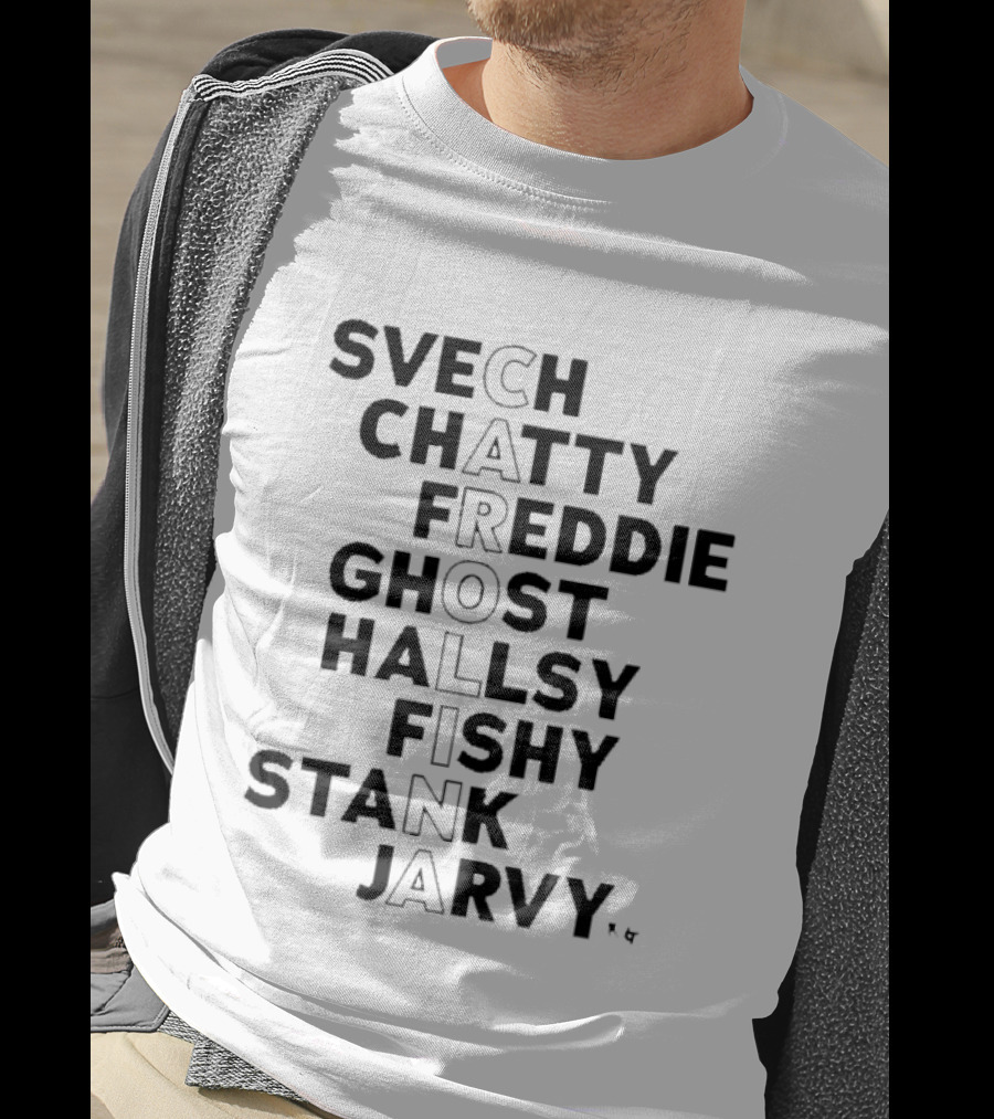 Carolina Hockey Players Nicknames Svech Chatty Freddie Ghost Halls Fishy Stank Jarvy 2026 T-Shirt