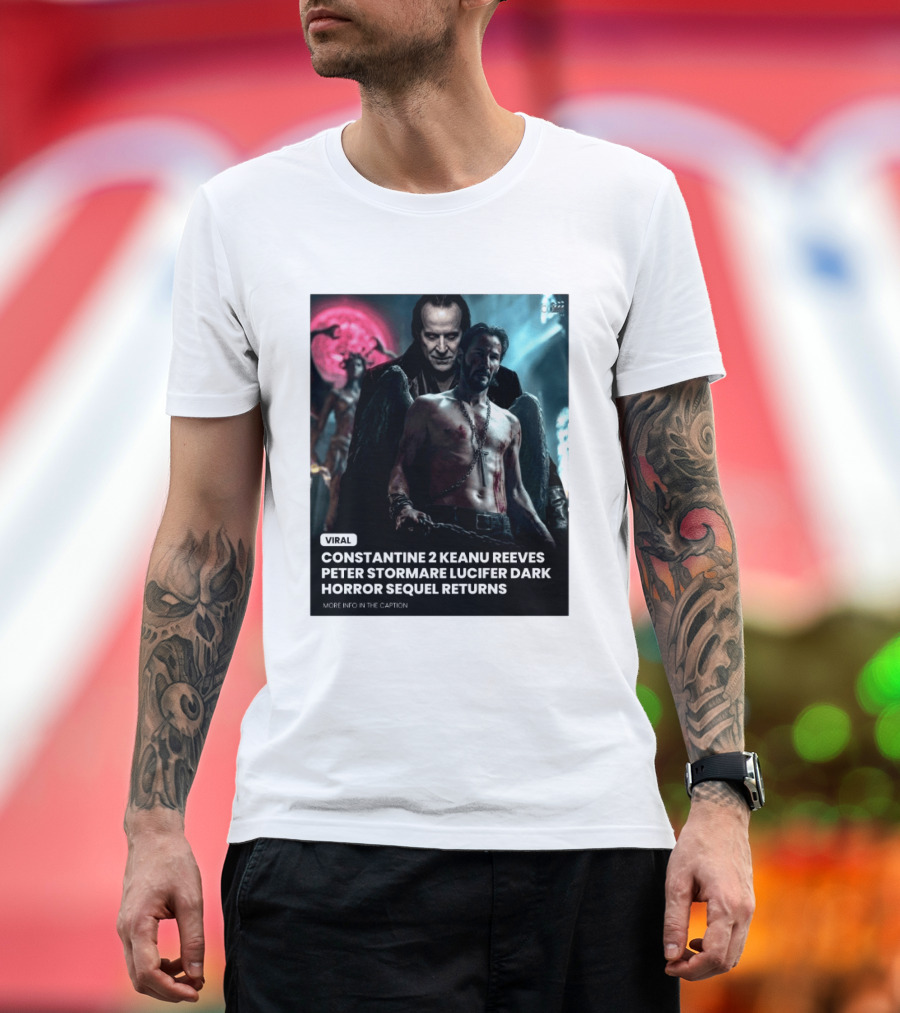 Constantine 2 Keanu Reeves Peter Stormare Lucifer Dark Horror Sequel Returns Viral T-Shirt