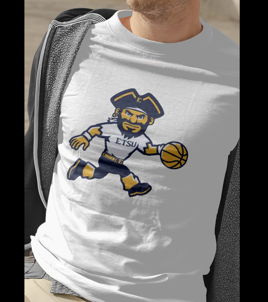 ETSU Buccaneers Basketball Pirate Mascot East Tennessee State University T-Shirt